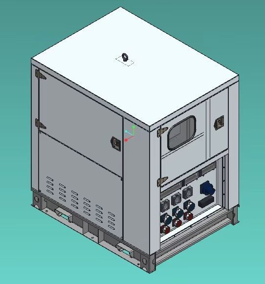 Verhuur van mobiele batterij energieopslagsystemen 60hz 70kw 140kwh
