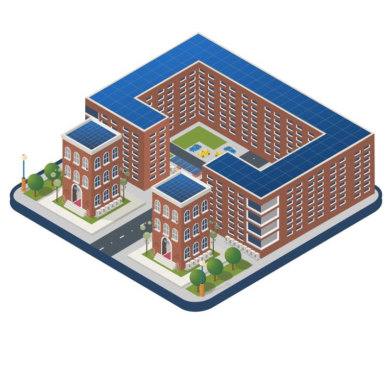 Gebouwen Commerciële en industriële energieopslag Energie in koolstofvrije slimme industriële parken