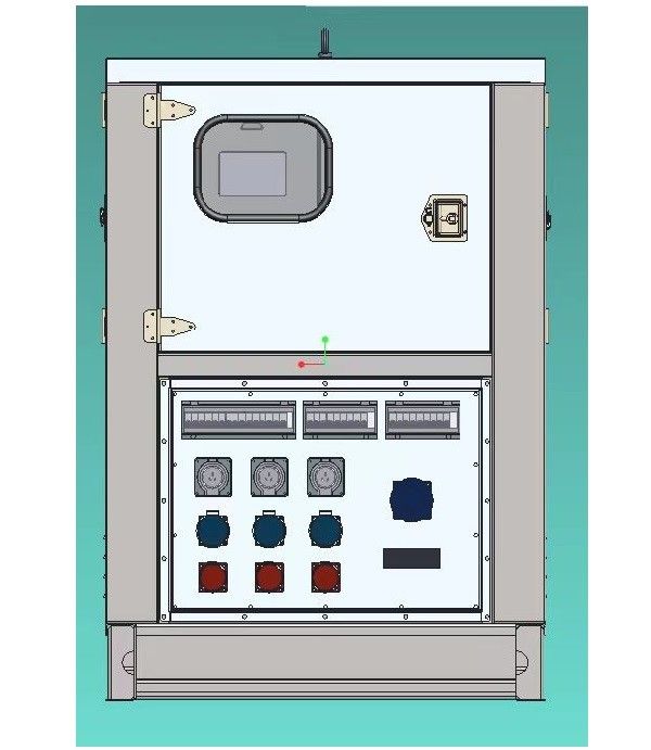 Draagbare batterij voor energieopslag voor verhuur 50hz 70kw 140kwh
